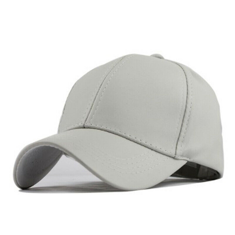 Mũ lưỡi trai chất liệu da phong cách bóng chày Unisex