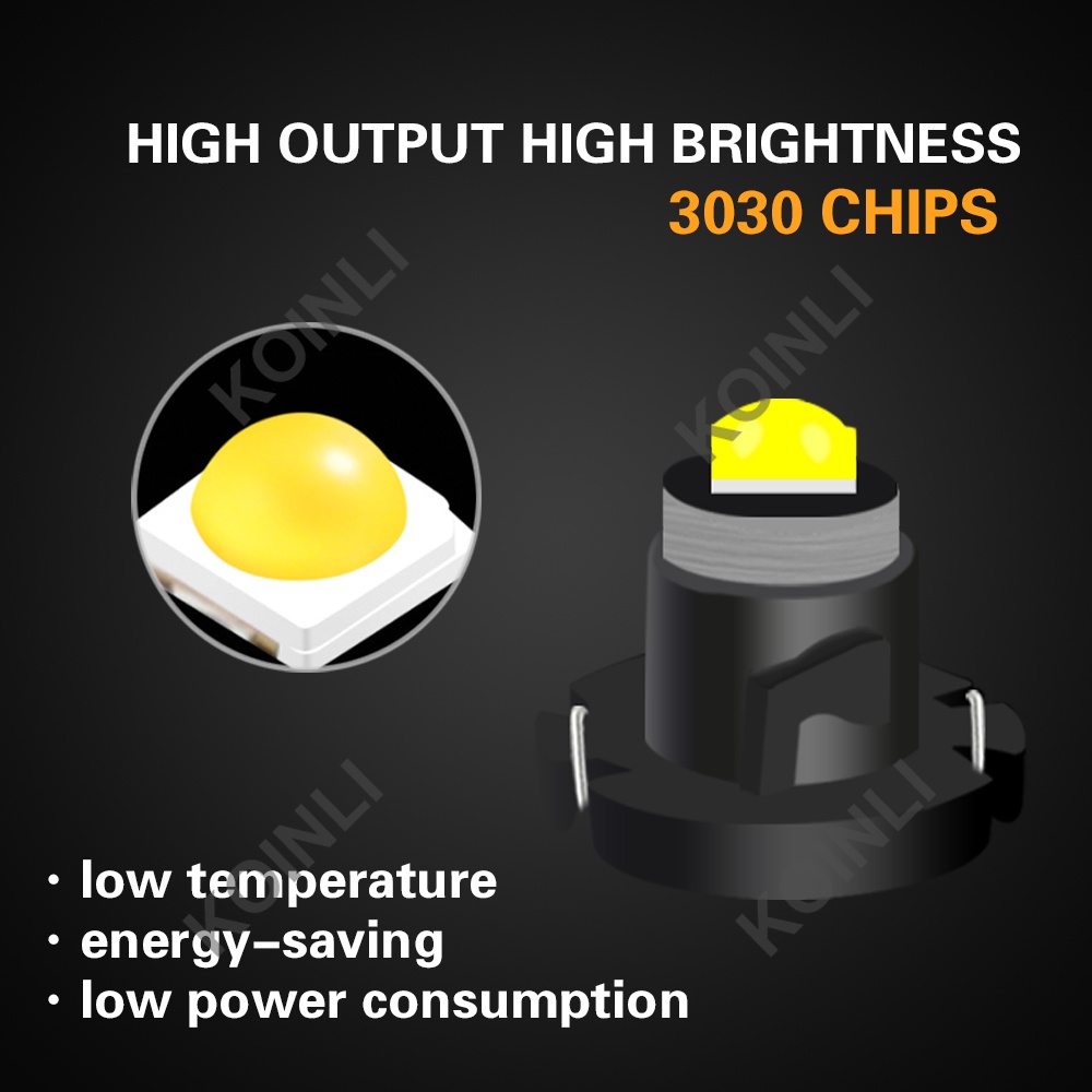 Bóng đèn LED T3 T4.2 T4.7 ánh sáng 3030 trắng dành cho bảng điều khiển xe hơi