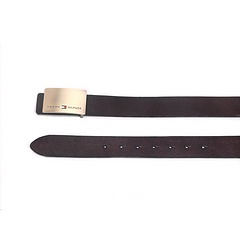 Tommy Thắt Lưng Da Bò Màu Đen Khóa Mạ Đồng Thiết Kế Đơn Giản Thời Trang Cho Nữ