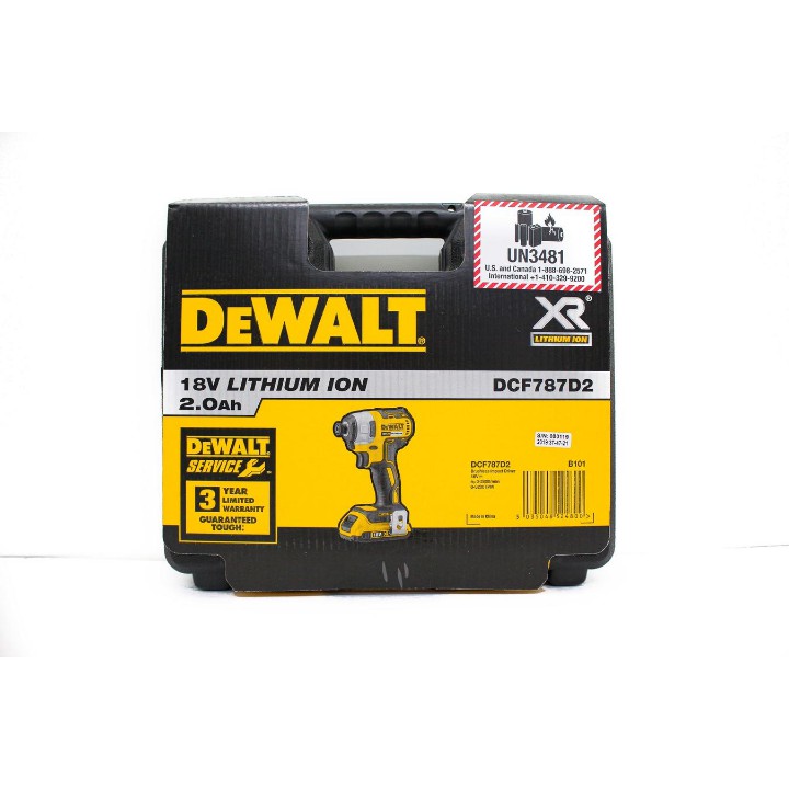 Combo Máy vặn vít cầm tay DeWalt DCF787D2-B1 18V và Mũi vặn vít Stanley 68-075-23 bộ 36P