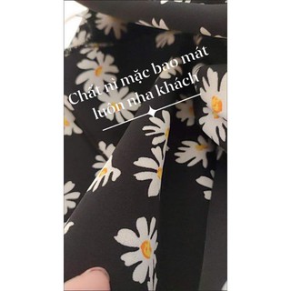 [sẵn] VÁY HAI DÂY HOA CÚC NHỎ