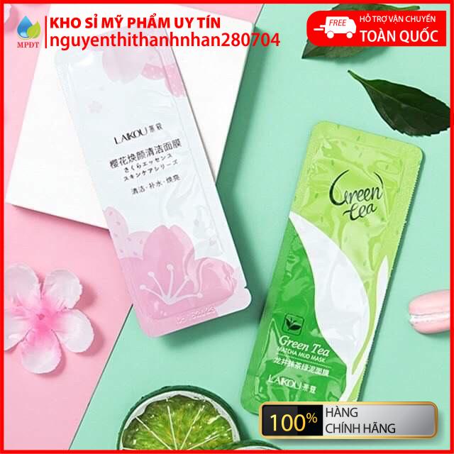 Mặt nạ Trà Xanh Hoa Anh Đào ( Set 2 gói)