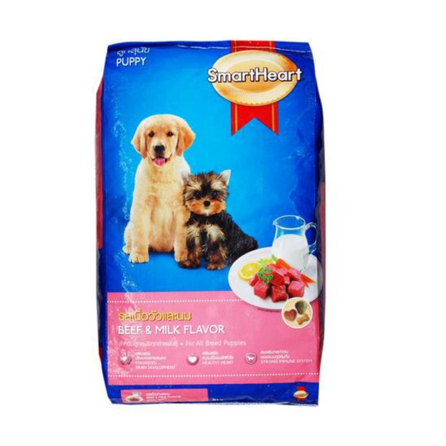 GIAO HÀNG HỎA TỐC - Thức Ăn Cho Chó Con Hạt Smartheart Puppy 400g Vị Bò Và Sữa - ZIPPOPET SHOP