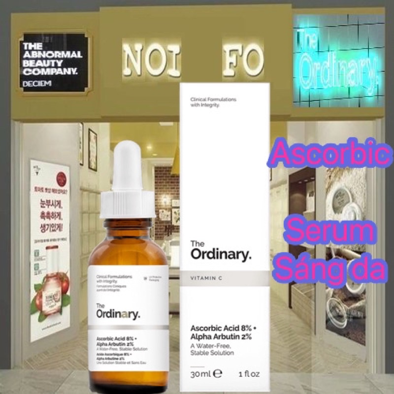 [𝓞𝓻𝓭𝓲𝓷𝓪𝓻𝔂] Serum sáng da Ascorbic Acid 8% + Alpha Arbutin 2%
