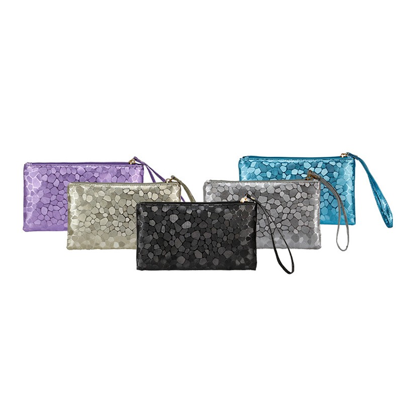 Simple Fashion Women Messenger Bags Solid Color Paillette Decoration Purse Ladies Clutch Crossbody Shoulder Bag