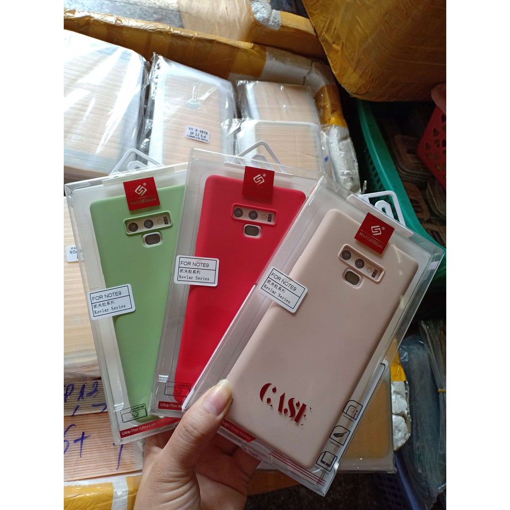 Ốp lưng dẻo màu cho Samsung Galaxy Note 9 hiệu KT desing chống bám bẩn