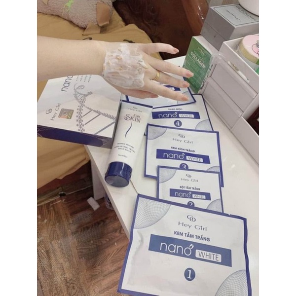 Tắm Trắng nano white từ thiên nhiên- Trắng không hồi tone chuẩn spa (Sale gốc) | BigBuy360 - bigbuy360.vn