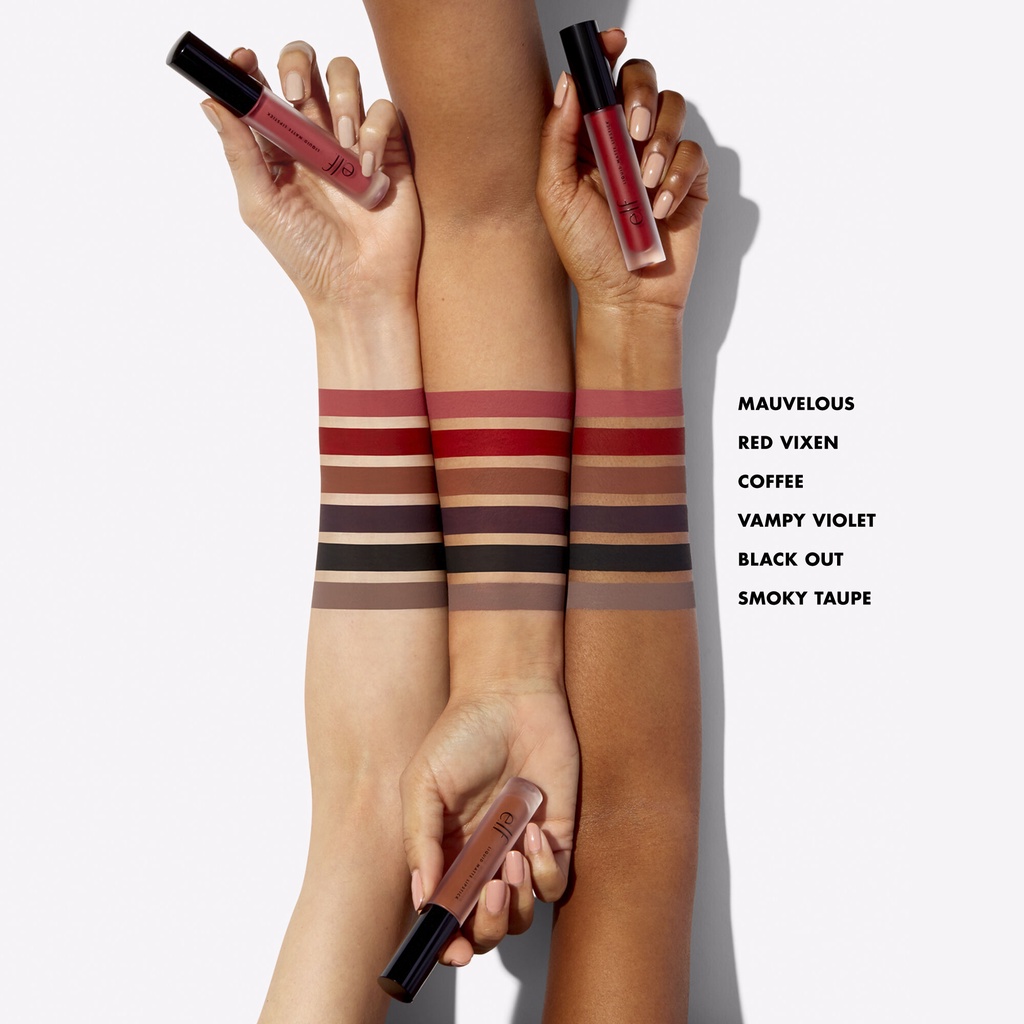 Son kem lỳ siêu  ELF LIQUID MATTE LIPSTICK mịn môi , không trôi , không dính cốc
