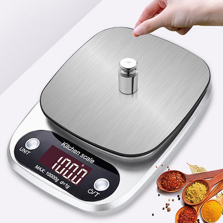 Cân tiểu ly điện tử nhà bếp mini định lượng 1g - 5kg, Cân tiểu ly làm bánh độ chính xác cao kèm 2 viên pin AAA.atruong