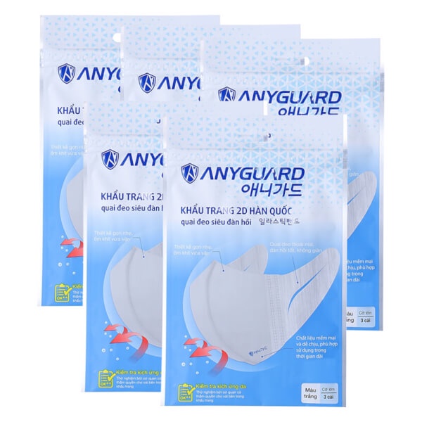 Khẩu trang người lớn Anyguard (3 cái/túi)