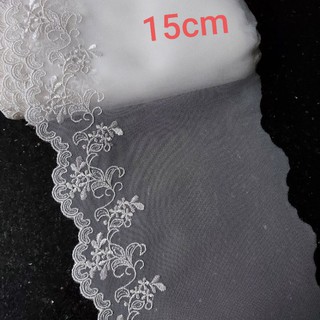 Ren thêu trang trí , size 15cm đến 29cm(1 mét)