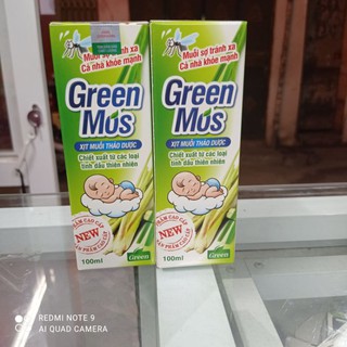 Xịt muỗi thảo dược Green mos