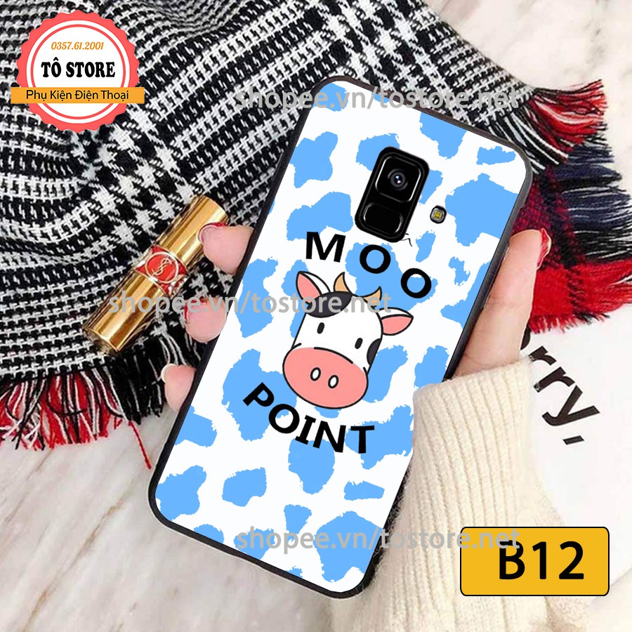 Ốp lưng Samsung A6 / J6 / A8 2018 / A5 2018 - Ốp lưng điện thoại Samsung cao cấp, in hình bò sữa ngộ nghĩnh đáng yêu.