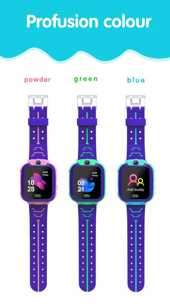 【COD/ready start】 Q12 Anti Lost Smart Watch LBS Kid SmartWatches Baby Watch 1.44 Inch Waterproof Voice Chat LBS Finder Locator Tracker