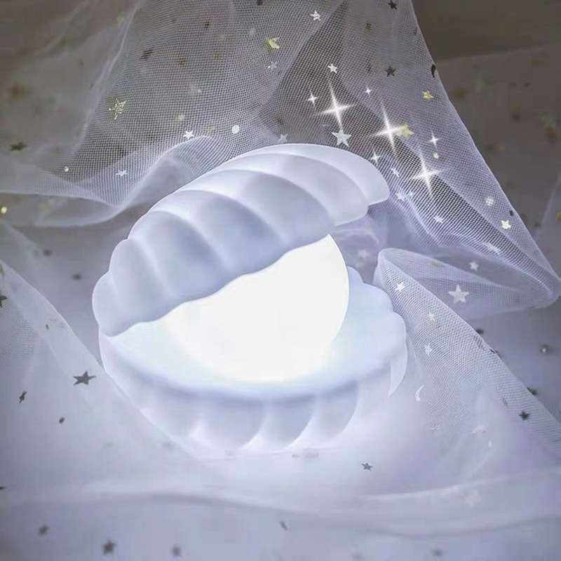 Đèn ngủ Shell, đèn bàn sáng tạo trang trí phòng ngủ