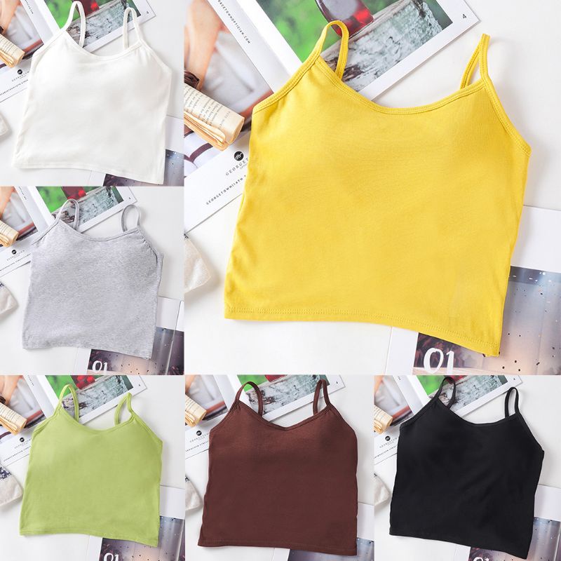 Xiangbao Áo Tank Top Dệt Kim Không Tay Màu Sắc Tươi Sáng Hở Lưng Thắt Nút Xoắn Gợi Cảm Cho Nữ Pa