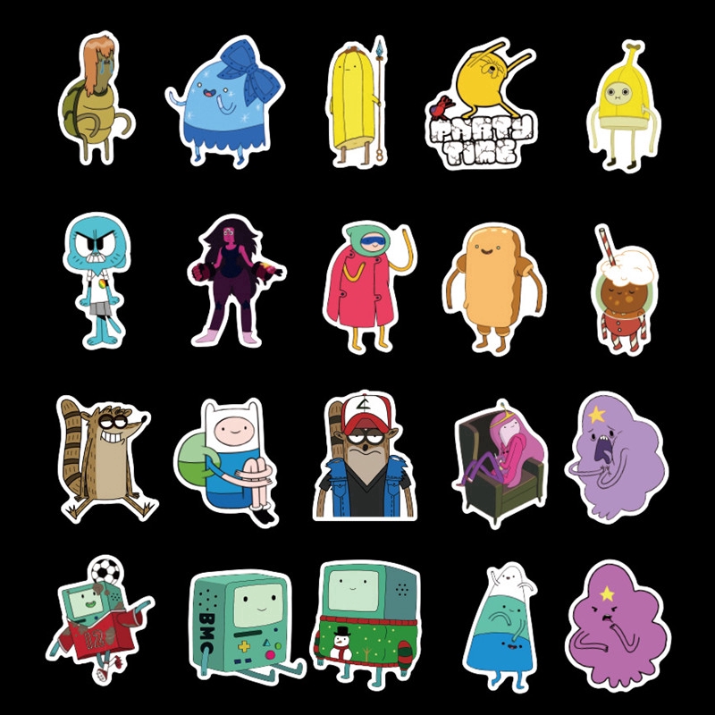 ❉ Adventure Time with Finn and Jake - Series 01 Stickers ❉ 50Pcs/Set DIY Decals Doodle Stickers