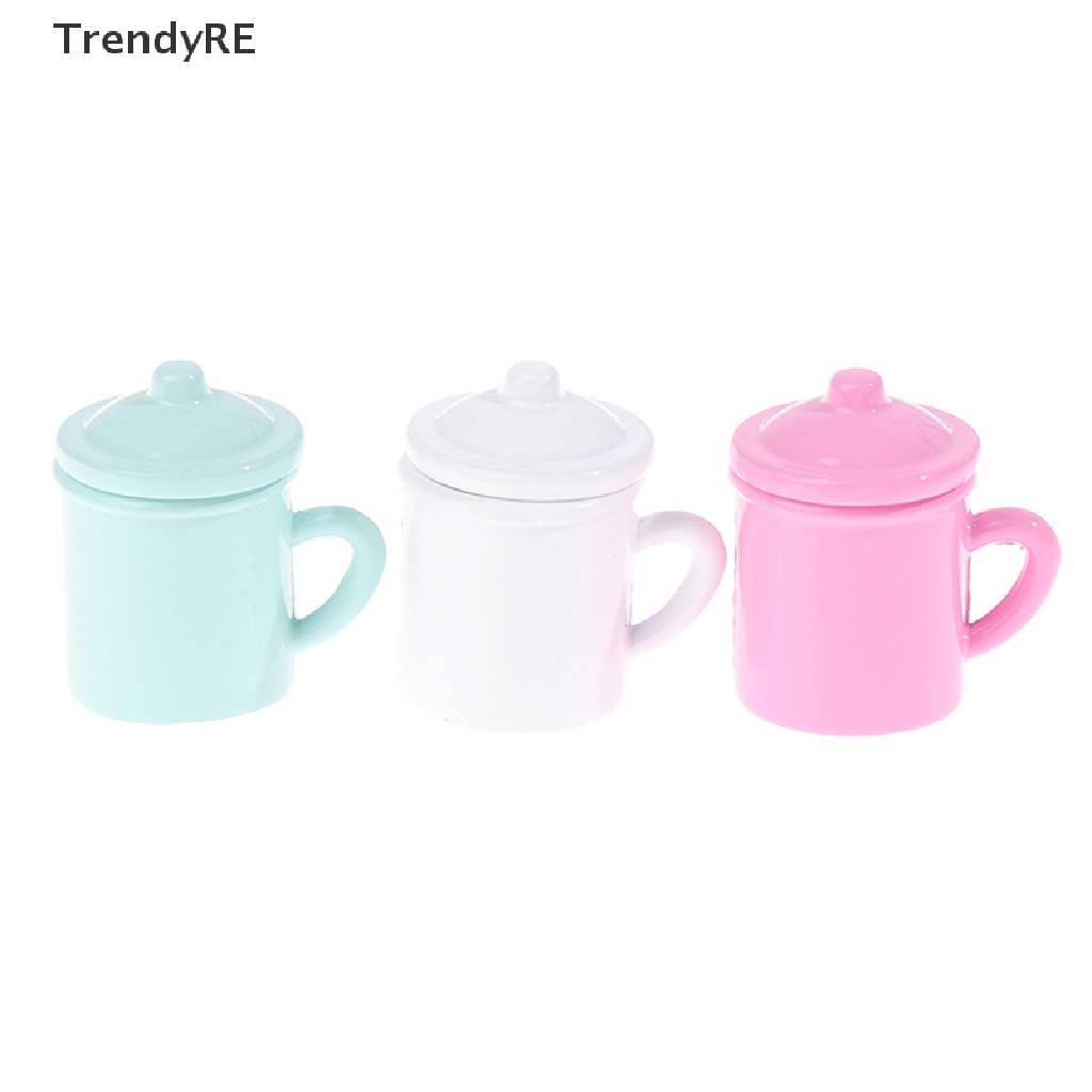 Trendy 1/12 Miniature retro cup / gargle cup Dollhouse Tableware for Dolls House Decor RE