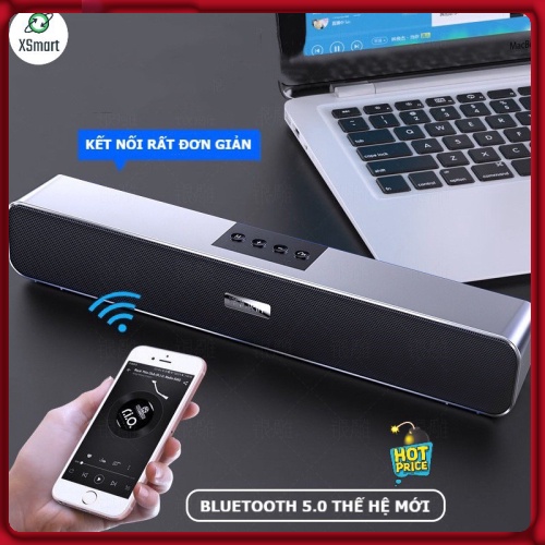 Loa bluetooth nghe nhạc WK DESIGN D11 Loa thanh mini bluetooth có thẻ nhớ USB kết nối máy tính bằng jack 3.5 - BAOVY