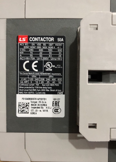 Contactor (Khởi động từ) MC-50a  |  CHÍNH HÃNG