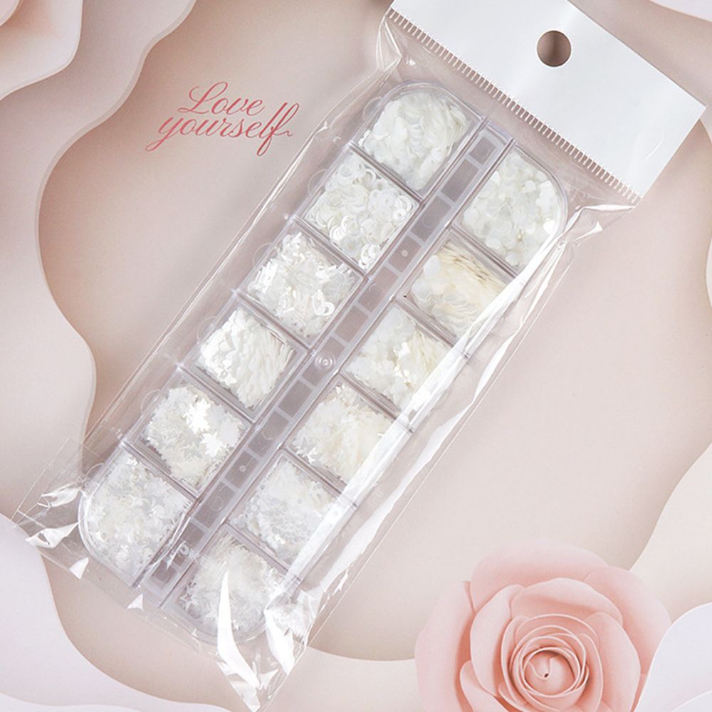 [Hàng mới về] Hộp phụ kiện tự trang trí móng tay nghệ thuật kết hợp nhiều họa tiết 3D