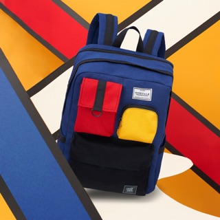 [Hot Trend] Balo Túi Hộp Phối Màu Thời Trang Vải Canvas Cao Cấp RUBIK BACKPACK - Chống Nước Có Ngăn Laptop Tote Talk