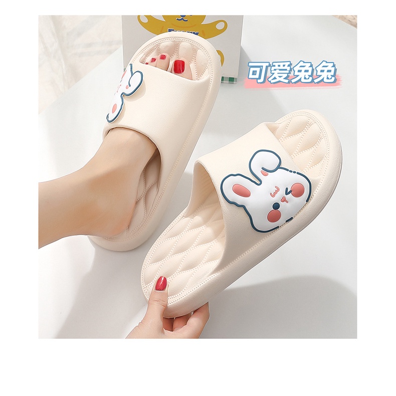 Dép bánh mì CHAO - Thỏ dễ thương cực nhẹ êm chân - dép quai ngang mát xa
