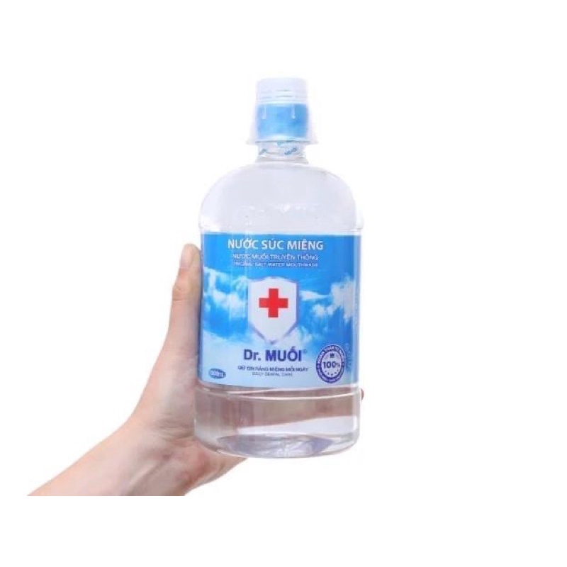 [Thùng 9000ml] Nước Súc Miệng Dr. Muối Hương Vị Truyền Thống Chính Hãng