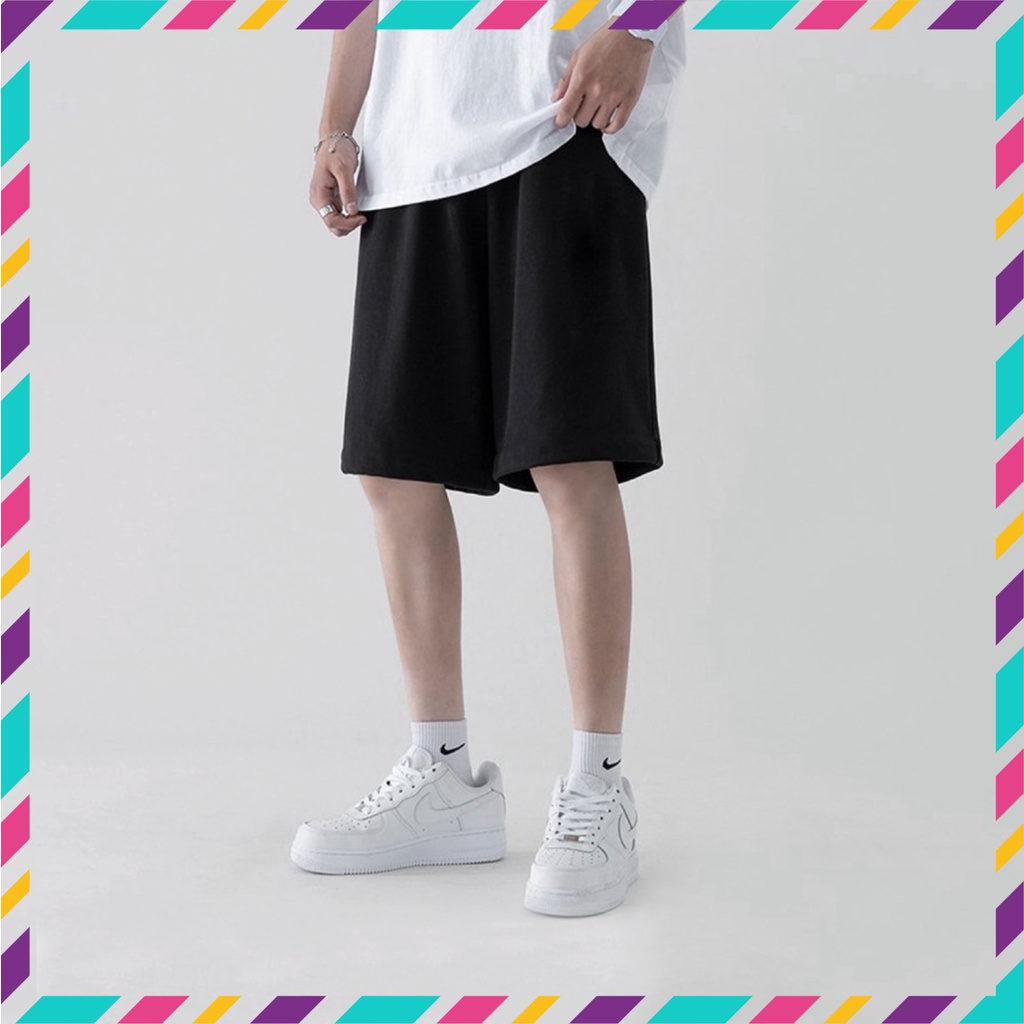 Quần Short Đùi Trơn unisex N7 thể thao basic nam nữ oversize phong cách đường phố Hàn Quốc Ulzzang (SALE TỐT)