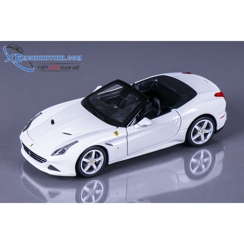 Xe Mô Hình Ferrari California T Open Top 1:24 Bburago (Trắng)