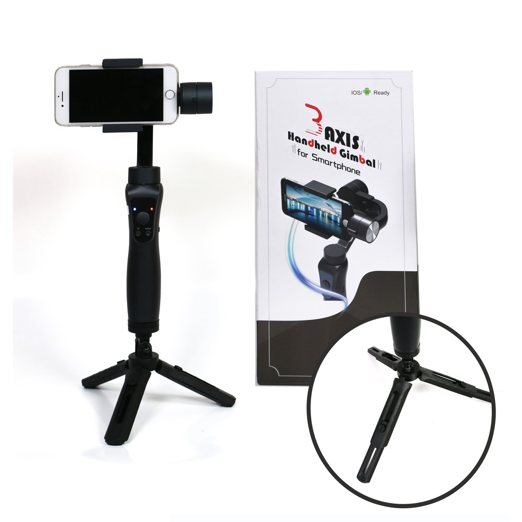 [ SIÊU SALE ] Thiết Bị Chống Rung Khi Quay Phim Chụp Ảnh Gimbal Q 3-AXIS STABILIZATION bảo hành 12 tháng tặng kèm tripod