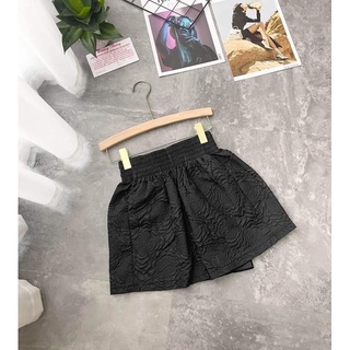 Quần short gấm phồng cạp chun cao dễ mặc