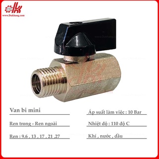 Van gạt đồng – van bi đồng mini
