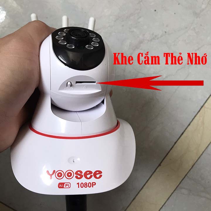 Camera wifi Yoosee 3 râu FullHD 1080P xem đêm có màu , đàm thoại 2 chiều , Cảnh báo chuyển động