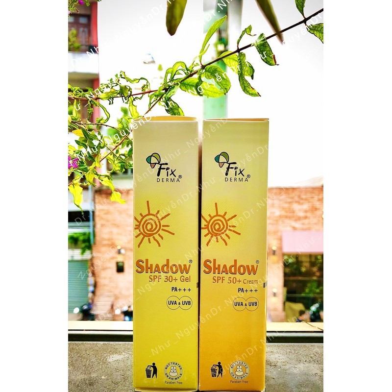 Kem chống nắng Fixderma Shadow SPF 50+ Cream và Gel spf 30+