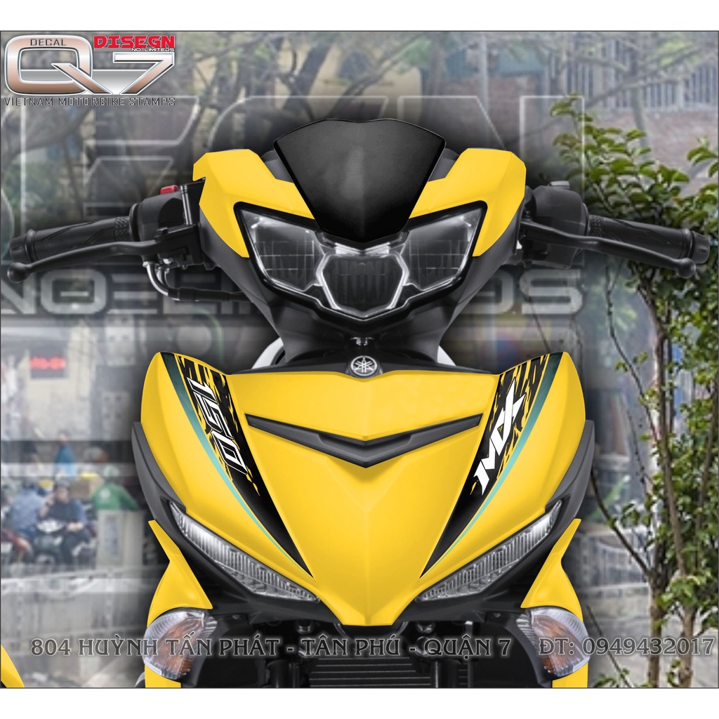 TEM RỜI EXCITER 150 MX VÀNG ĐEN