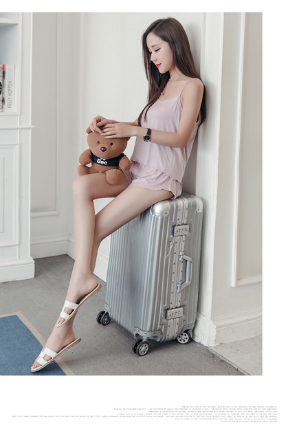 Bộ Quần Áo Ngủ Quần Đùi Áo Hai Dây Cotton CT001
