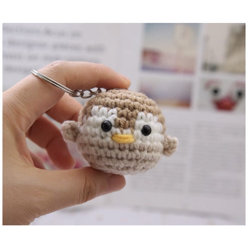 DIY Gói Nguyên Liệu Móc Len Thú Cừu Và Cánh Cụt- Quà Tặng Handmade Tự Làm Trang Trí Móc Khoá [Có hướng dẫn]