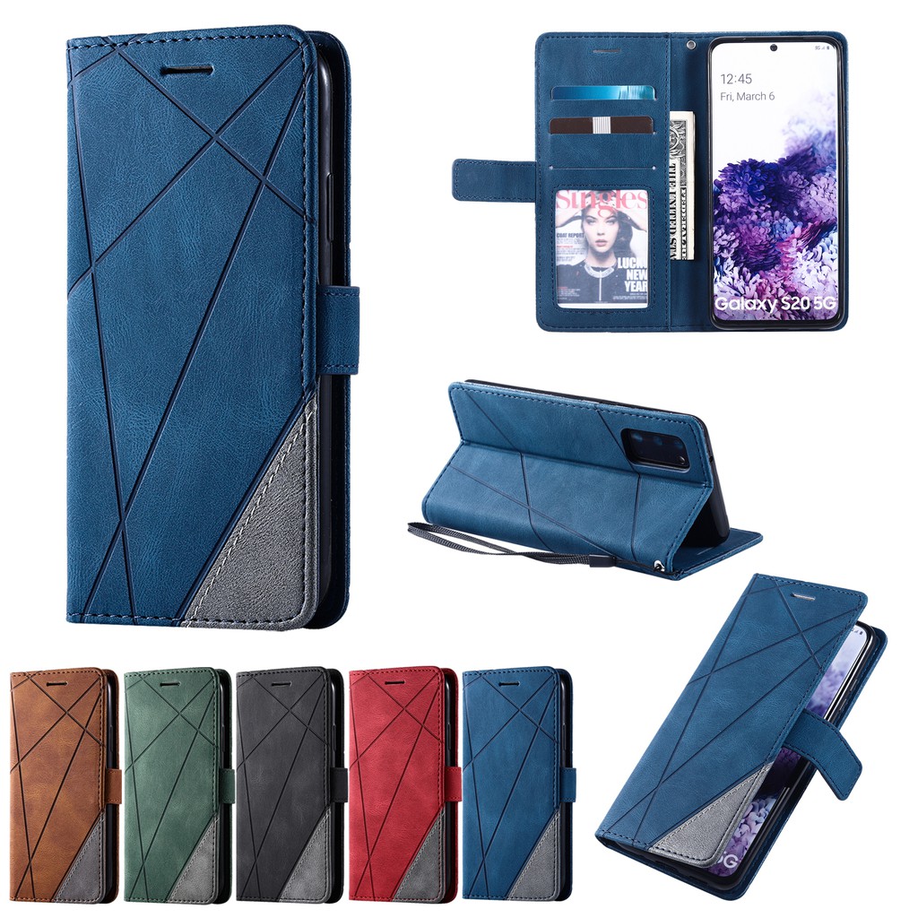Flap leather case For Samsung Galaxy S20 Ultra Note 89 10 Plus A51 A71 A81 Cover Casing
