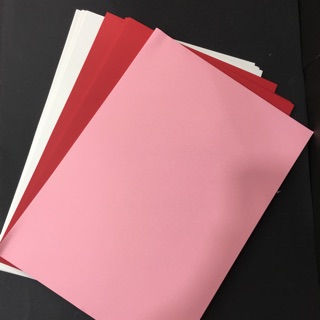 Combo giấy mỹ thuật màu a3 180gsm tông đỏ hồng