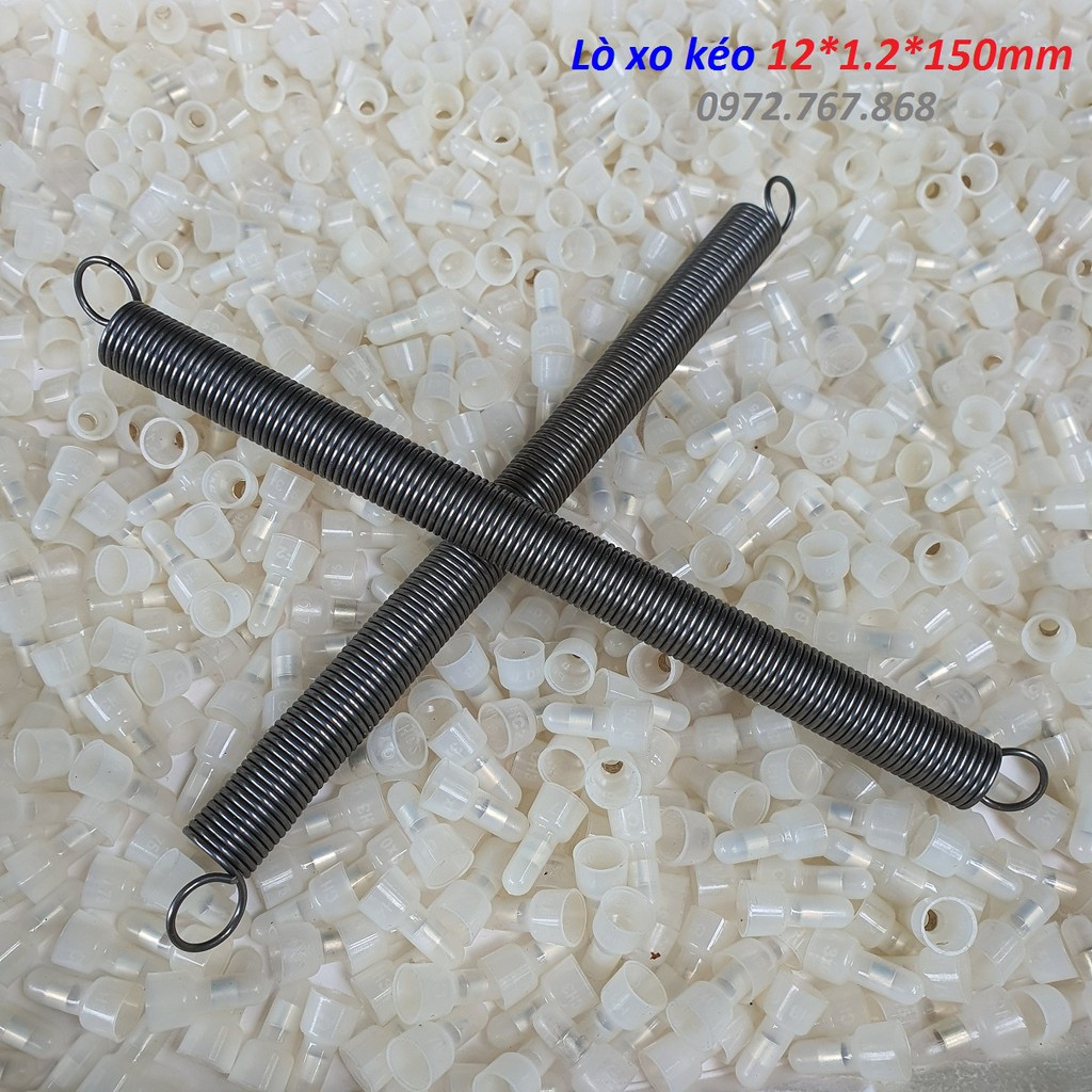 Lò xo kéo phi 12 dây 1.2mm, dài 150mm