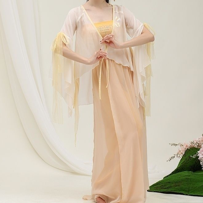 Trang Phục Múa Truyền Thống Trung Hoa Cổ Điển Màu Sắc Tương Phản 08.04