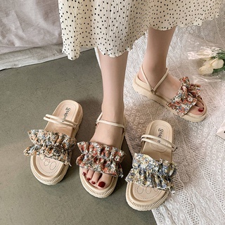 Giày Sandal Nữ Đế Dày Thời Trang Hàn