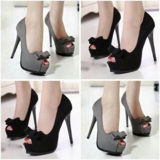 Giày cao gót da lộn 9P