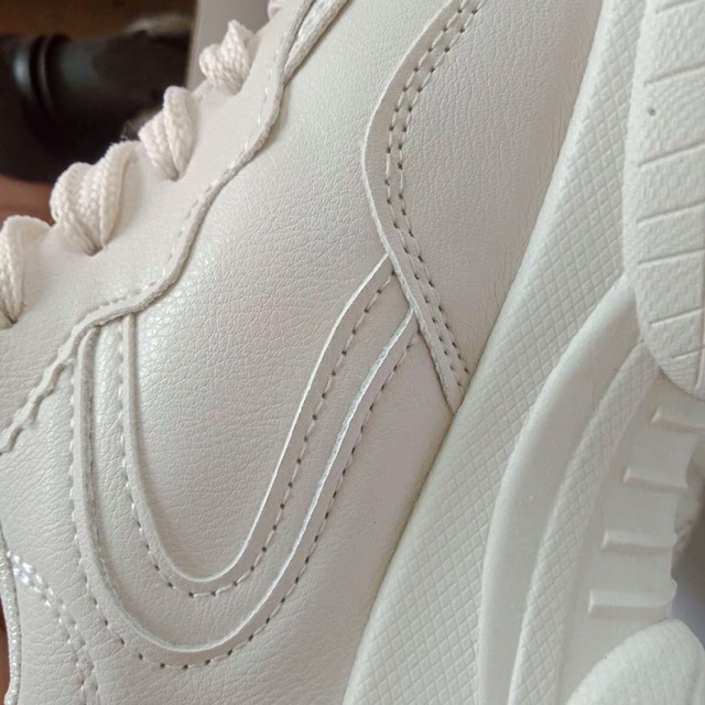 G053 [Sẵn trắng 37] (có video cận cảnh) Giày Ulzzang thể thao nữ tăng chiều cao phong cách vintage