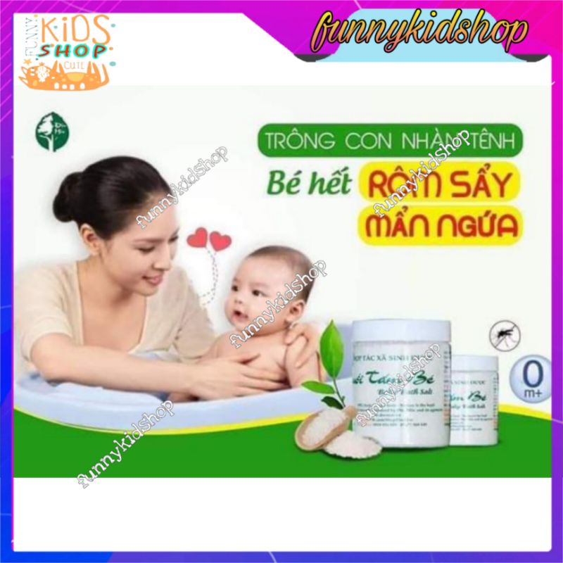 [Combo 3 tặng 1] 3 Muối Tắm Bé Độc Mộc SẠCH Rôm Sẩy Mẩn Ngứa tặng 01 Muối tắm sinh dược độc mộc