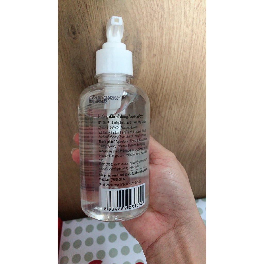 GEL Rửa tay khô ON1 100ml / 250ml / 500ml