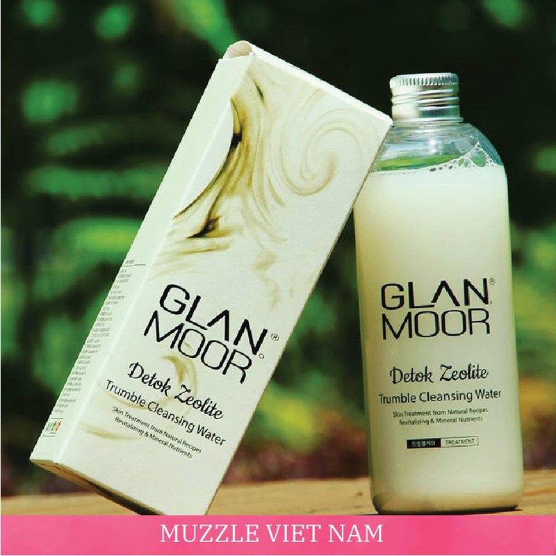 NƯỚC TẨY TRANG BÙN KHOÁNG GLAN MOOR DETOX ZEOLITE TRUMBLE CLEASING WATER 300ML CHÍNH HÃNG - 8526