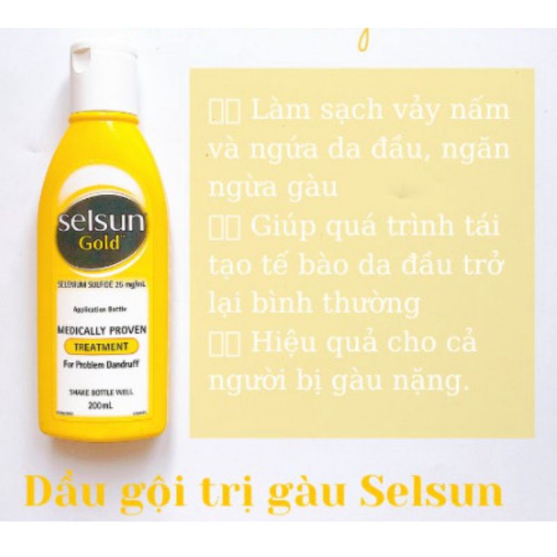 Dầu gội giảm gầu Selsun 200ml