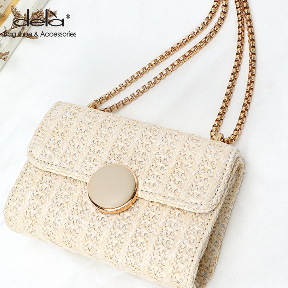 Dela Túi Đeo Vai Hình Vuông Cỡ Nhỏ Phong Cách Hàn Quốc Thời Trang Dễ Phối Đồ Cho Nữ